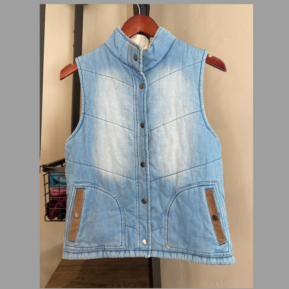 Urban Outfitters ByCorpus Blue Washed Vest